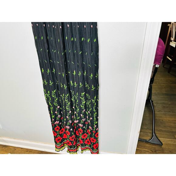 SABINA MUSAYEV Black Red Print Selina Front Twist Cut-Out Front Dress Size M - Picture 7 of 11